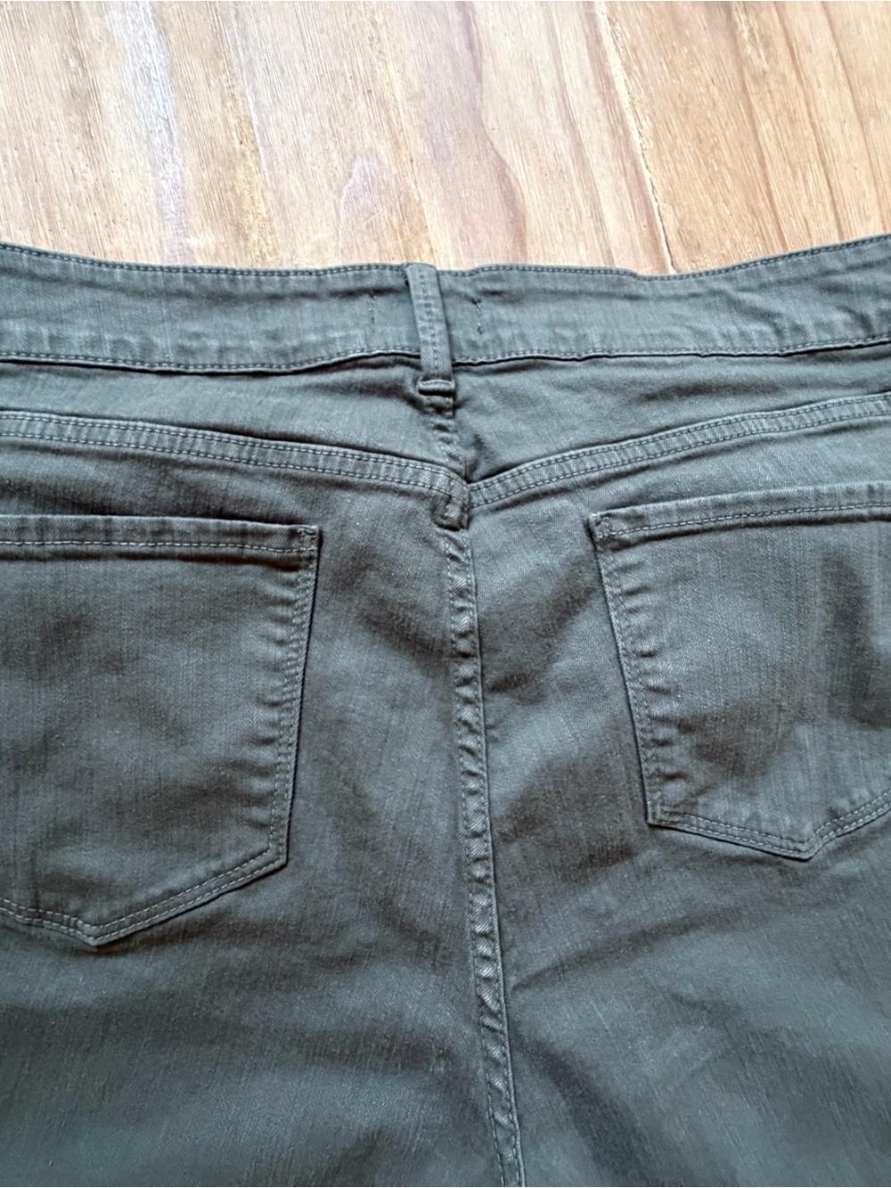 NYDJ Topiary Green Alina Ankle Stretch Jeans - Picture 8 of 9